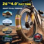 E Bikes for Adults Electric, 51 MPH Peak 5000W Dual Motor Ebike, Fat Tire Electric Bike 32AH 52V Fastest E-bike, 26”Commuting Electric Bicycle 130 Miles, Hydraulic Disc Brake 7 Speed, Front Suspension