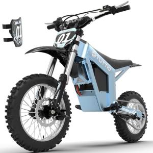 Tuttio Soleil01-GB Electric-Dirt-Bike - 2026 Upgrade 3000W Peak E-Bike, 14"/12" Fat Tire E-Motorcycle with 48V 21AH Battery 200NM Mountain Off-Road Dirtbike for Adults Teens