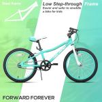 HH HILAND 20 Inch Kids' Bicycles Mountain Bike for Boys, Girls 5+ Years Old, Single Speed Kids Bicycles with Dual Handbrakes, Child Bike Green