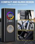 KIAIR Tire Inflator Portable Air Compressor, Cordless Air Pump for Car Tires