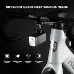 ROCKBROS 1000Lumens Bike Light 2800mAH USB C Rechargeable Bike Headlight IPX6 Waterproof Bicycle Front Lightweight Smart Light for Safe Night Riding