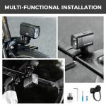 ROCKBROS 1000Lumens Bike Light 2800mAH USB C Rechargeable Bike Headlight IPX6 Waterproof Bicycle Front Lightweight Smart Light for Safe Night Riding