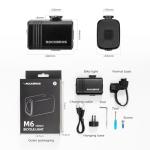 ROCKBROS 1000Lumens Bike Light 2800mAH USB C Rechargeable Bike Headlight IPX6 Waterproof Bicycle Front Lightweight Smart Light for Safe Night Riding