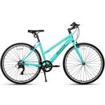 AVASTA Women's Lightweight 7-Speed Hybrid Bike - Mint Green