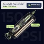 Portable Electric Tire Inflator with Gauge, 150PSI