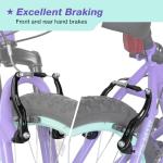 WEIZE 20 Inch Kid Mountain Bike,Kid Bike for Girls Age 6-14 Year Old,6 Speed Kid Bicycle with Front Suspension Fork,Adjustable Seat Height,High-Carbon Steel Frame,Ideal for Girl Adventurers,Purple