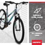 Huffy Stone Mountain Women's Mountain Bike, Gray, 26 Inch Wheels/17 Inch Frame