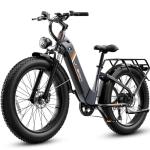 Jasion Thunder Electric Bike 2PCS, 80Miles Range& 864Ah Battery, 28MPH Speed & 750W Peak Motor, APP Control Ebikes with Hydraulic Disc Brake, Front Suspension, 26'' Fat Tire Adult Electric Bicycles GB