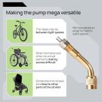 Advanced Floor Bike Pump with Dual Valves
