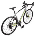 Schwinn Fastback AL Disc Sora Adult Performance Road Bike, Beginner to Intermediate Bicycle Riders, 700c Wheels, 18-Speed Drivetrain, Medium Aluminum Frame, Grey