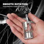 HAUTMEC 9 in 1 Bike Multitool, Mini Bike Repair Tool Kit for Road and Mountain Bikes, Lightweight Stainless Steel Bike Tool With 2/3/4/6mm Inner Hexagon and Phillips Screwdriver Multitool HT0418-BT