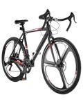 VEVOR Road Bike, 700C Wheels Racing Bike, Shimano 14 Speeds Drivetrain City Commuter Road Bicycle, Urban Adult Sport Bike with Lightweight Aluminum Alloy Frame, Drop Bar, Disc Brake, for Men Women