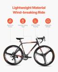 VEVOR Road Bike, 700C Wheels Racing Bike, Shimano 14 Speeds Drivetrain City Commuter Road Bicycle, Urban Adult Sport Bike with Lightweight Aluminum Alloy Frame, Drop Bar, Disc Brake, for Men Women