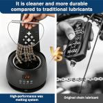 Datdifen Bicycle Chain Wax Melting System (19oz), Includes Chain Cleaning Machine and Cooling Rack. Precise Temperature Control for Rapid Melting, Professional Cleaning and Waxing Tools