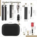 11 Pcs Portable Multifunction Bike Repair Tool Kit, Includes Mini Pump, Ratchet Wrench, 10-Piece Bit Set & Heavy-Duty Tire Levers, Compact Carry Case for Roadside & Home Repairs