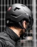 ILM Rechargeable LED Cycling Helmet with Goggles