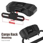 WSDCAM Smart Bike Tail Light for Cargo Rack with Turn Signals and Brake Light, Auto On/Off USB Rechargeable Wireless Remote Bike Horn Alarm Rear Bike Light Reflector Bicycle Tail Light with Rack Mount