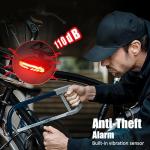 WSDCAM Smart Bike Tail Light for Cargo Rack with Turn Signals and Brake Light, Auto On/Off USB Rechargeable Wireless Remote Bike Horn Alarm Rear Bike Light Reflector Bicycle Tail Light with Rack Mount