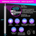 LOOM® Bike Spoke Reflectors Gift Set | 36 Pcs | Premium 8cm Reflective Clips for Bicycles - 360° High Visibility Wheel Spoke Skins - Night Safety Accessories for MTB Road Bike E-Scooters & Kids