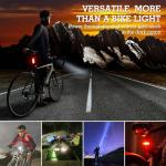 Chasinglee USB Rechargeable Bicycle Lights, Super Bright 1200 Lumens Front and Back LED Bike Lights IPX6 Waterproof Bicycle Wheel Lights Taillight Set for Night Riding, Road and Mountain
