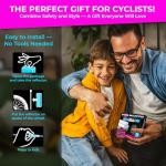 LOOM® Bike Spoke Reflectors Gift Set | 36 Pcs | Premium 8cm Reflective Clips for Bicycles - 360° High Visibility Wheel Spoke Skins - Night Safety Accessories for MTB Road Bike E-Scooters & Kids