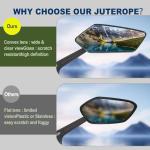 Pair Of Bike Mirrors, Bike Mirrors For Handlebars, 360-Degree Rotating Rear View Glass Lens, Safe Riding Mirrors, Scratch-Resistant Glass Lens, Universal Fitting Accessories