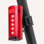 Amazon Basics Bike Lights for Day/Night Riding, Bicycle Lights Front and Back, Headlight Black, Taillight Red