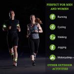 8 Pieces Reflective Bands Reflective Running Gear Night High Visibility Reflector Bands Shine Straps Tape Bracelets for Walking at Night Women Men Running Cycling Arm Wrist Ankle Leg(Green, Orange)