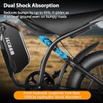 JECHAM 48V 22Ah Fat Tire eBike, Adult Peak 3000W Electric Bike, Dual 2000W Motors 35MPH Electric Bicycle, Hydraulic Disc Brakes, 7-Speed Hunting Commuter E-Bike