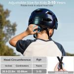 Kids Bike Helmet, Toddler Helmet for Kids 3-5/5-8/8-10 Years Boys Girls, Adjustable Youth Bike Helmets with Detachable Visor, Bicycle Helmets for Skateboard Scooter Cycling