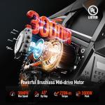 RiderX Electric Dirt Bike for Adults Teens, 3000W Brushless 220Nm Motor - 45° slope, 38 MPH, 48V/23.5Ah Removable Battery, Dual Hydraulic Brakes & Full Suspension Electric Motorcycle for Age 13+,Black