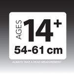 BELL Adult Silver Ti Fang Rig Helmet, Silver Titanium Fang (7107135)