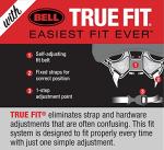 BELL Adult Silver Ti Fang Rig Helmet, Silver Titanium Fang (7107135)