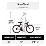 HH HILAND Mens and Womens Mountain Bike, 26 Inch 21 Speed Mountain Bicycle with Dual Disc Brake, Front Suspension Fork, High Carbon Steel Frame Urban Commuter Bike for Adults, Black Orange