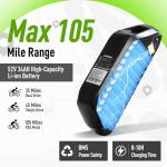 Qweepei Electric Bike for Adults Peak 6000W 52V Fast Dual Motor Ebike 34AH Battery 40-47MPH 100 Miles Range with Hydraulic Disc Brake Rear Bag 24 Inch Fat Tire Electric Bicycle for All Terrain