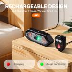 Hcikoat Bike Tail Light with Turn Signals USB Rechargeable Bike Turn Signals 120 Lumens Ultra Bright LED Turn Signals for Bicycle 5 Mode with 10PCS Safety Reflective Tape for Cycling Electronics