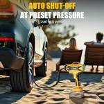 DIYtoolifz Cordless Tire Inflator Air Compressor Compatible with Dewalt 20V Battery, 160PSI Portable Air Pump with Digital Pressure Gauge, Fast Inflation for Cars, Motorcycles, Bikes(Bare Tool)