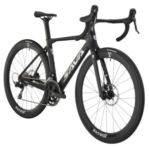 SAVADECK A7L Carbon Road Bike, T800 Carbon Fiber Frame 700C Racing Bicycle with Shimano 105 R7100 24 Speed Groupset and Hydraulic Disc Brake, Ultra-Light Carbon Bike for Man and Women(Black,51cm)