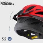 LUMDEER GENERUP Adult Bike Helmet 3 in 1 with Visor & Lights & Goggles - Certified Bicycle Helmet Lightweight Premium Quality, Adjustable Dial & Straps, Interior Padding, Air Vents for Men Women