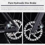 SAVADECK A7L Carbon Road Bike, T800 Carbon Fiber Frame 700C Racing Bicycle with Shimano 105 R7100 24 Speed Groupset and Hydraulic Disc Brake, Ultra-Light Carbon Bike for Man and Women(Black,51cm)