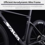 SAVADECK A7L Carbon Road Bike, T800 Carbon Fiber Frame 700C Racing Bicycle with Shimano 105 R7100 24 Speed Groupset and Hydraulic Disc Brake, Ultra-Light Carbon Bike for Man and Women(Black,51cm)