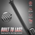 NailHsing Bike Floor Pump with Gauge: 160 PSI High Pressure Bicycle Pumps - 3 Valve Adapters - Suitable for Road/Mountain Bike Tires, Motorcycles, Balls, and Inflatable Toys