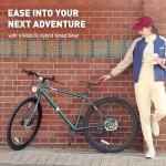 VIRIBUS Hybrid Bikes, 28 inch Road Bike for Tall Men, Lightweight Aluminum 700C City Bike Adults, 7 Speed Mens Commuter Bikes, Adult Hybrid Bicycle, Light Blue