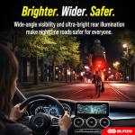 BLITZU Cyborg 120T USB Rechargeable Bike Tail Light