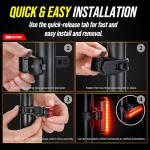 BLITZU Cyborg 120T USB Rechargeable Bike Tail Light