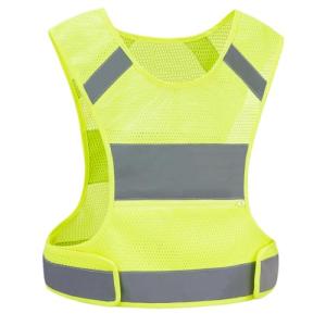 IDOU Reflective Vest Safety Running Gear - High Visibility Vest with Pocket for Running, Biking, Walking, Women & Men/D/L1