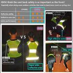 IDOU Reflective Vest Safety Running Gear - High Visibility Vest with Pocket for Running, Biking, Walking, Women & Men/D/L1