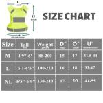 IDOU Reflective Vest Safety Running Gear - High Visibility Vest with Pocket for Running, Biking, Walking, Women & Men/D/L1