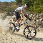 Omelaza 26 Inch Folding Mountain Bike with High Carbon Steel, 21 Speed City Bike with Dual Suspension, Folding Bicycle for Adults Men and Women