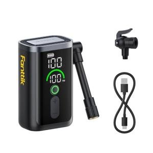 Fanttik X11 Ace Mini Bike Pump, 21s Fast Inflate Bicycle Pump with Gauge, 150PSI Electric Air Pump Portable with Presta and Schrader Valve for Mountain Bike, Road Bike, Electric Bike, MTB
